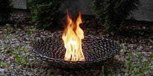 Очаг для костра в саду