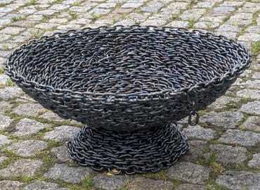 Очаг для костра из цепи