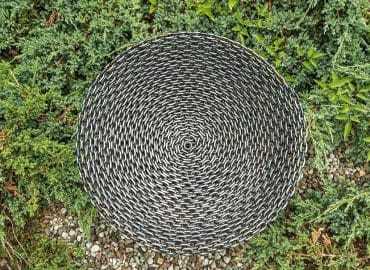 изготовление очага для костра из цепи